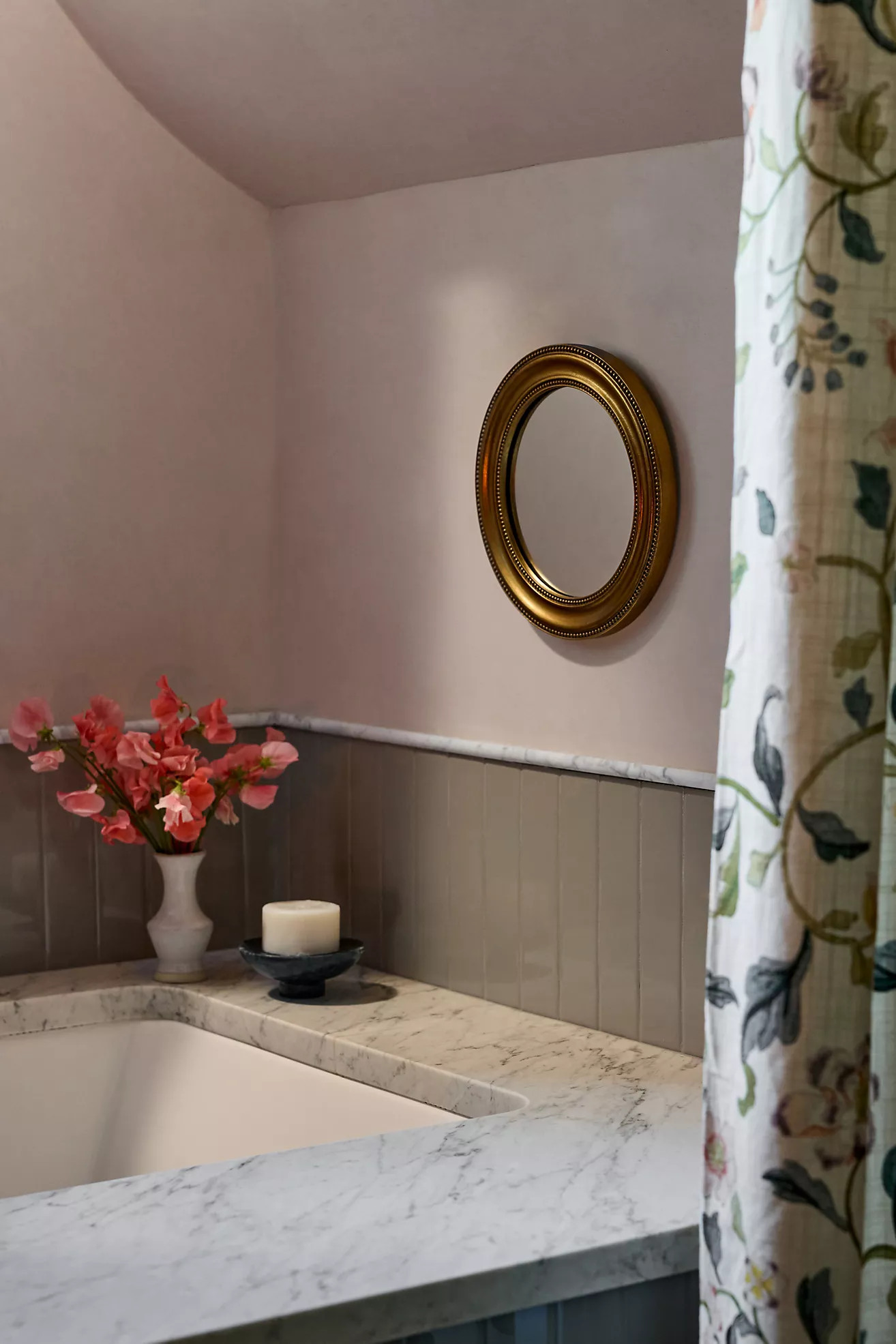 The Gleaming Louie Beaded Round Gallery Wall Mirror | Anthropologie (US)