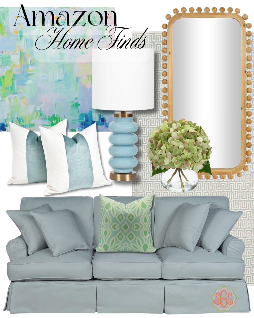 Soft blues, coastal charm, and Amazon finds that look way more expensive than they are 🤍💙
This whole vibe is giving easy, lived-in Southern living room perfection — from the slipcovered sofa to the pop of pattern and that gorgeous mirror. Save this if you love classic + cozy with a hint of coastal ✨

Shop everything linked 👉 LTK 💫

#LTKHome #LTKdayinmylife #LTKSeasonal