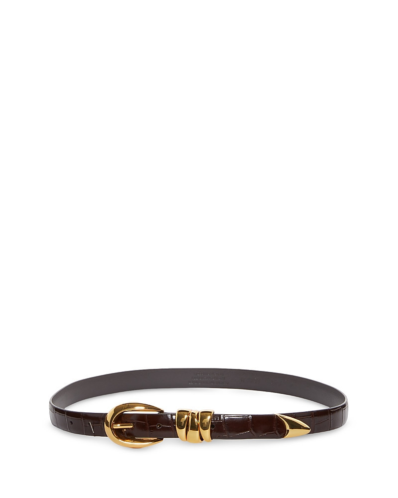 Madewell Women's Croc-Embossed Leather Belt | Bloomingdale's (US)
