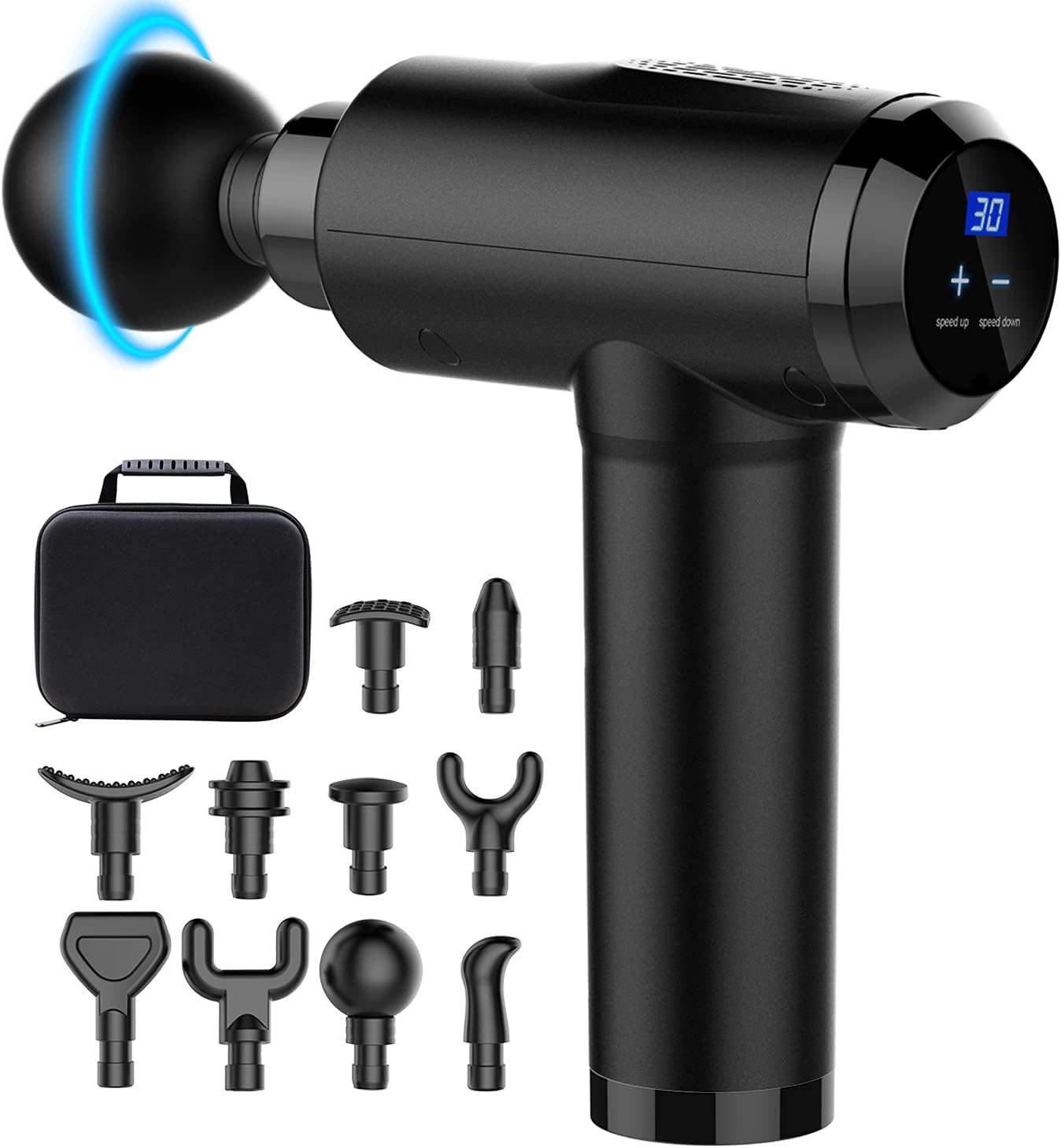 Massage Gun Deep Tissue Percussion Muscle Massager for Athletes,Handheld Body Back Muscle Massage... | Amazon (US)