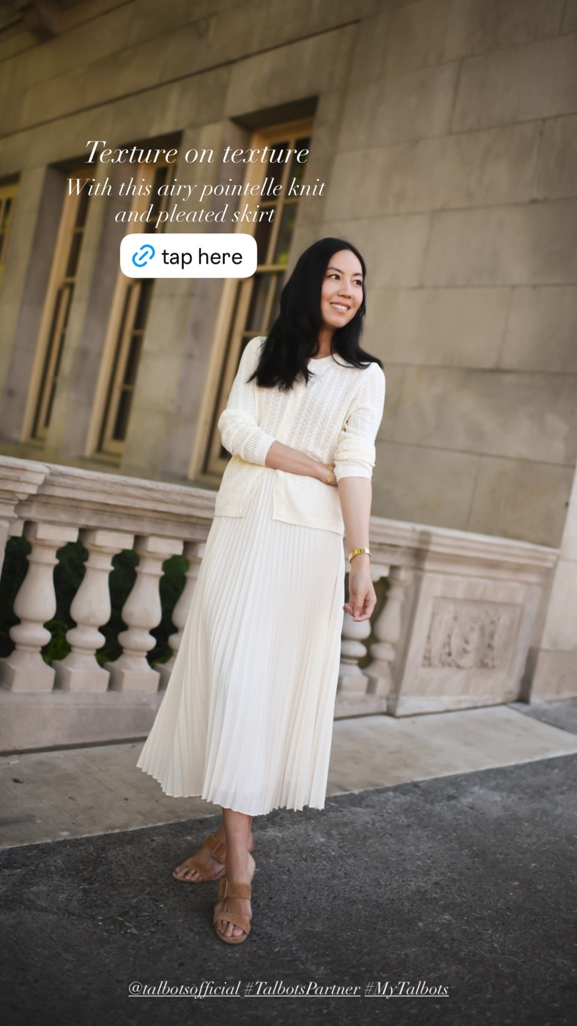 Mixing and matching gorgeous textures in this Talbots collection.

#monochromaticoutfit
#longskirt
#summeroutfit
#creamcardigan
#classicstyle

#LTKootd #LTKselfcare #LTKSaleAlert