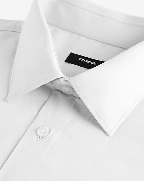 Slim Solid Stretch 1MX Dress Shirt | Express