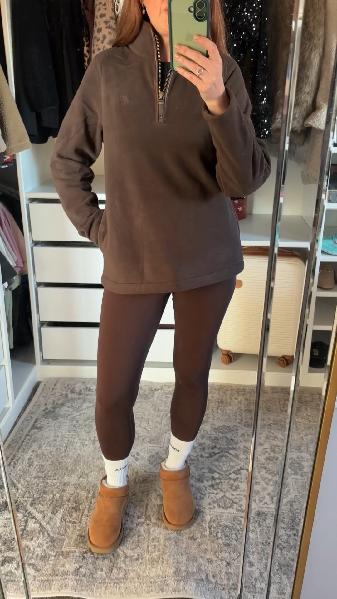Obsessed with this Holland Cooper Quarter Zip Fleece 🤎 so warm, insanely soft, and such an easy everyday layer. Comes in loads of colours, has pockets (always a win), and is perfect for frosty morning dog walks, winter errands, or layering under a waterproof coat or Barbour waxed jacket. A cold-weather staple I reach for on repeat ❄️🤎🦮🧦 Holland Cooper fleece, quarter zip fleece, winter layering, cosy winter outfit, dog walk outfit, winter dog walks, Barbour layering, waterproof jacket layering, neutral winter outfit, running errands outfit 

#LTKfitness #LTKwinter #LTKuk
