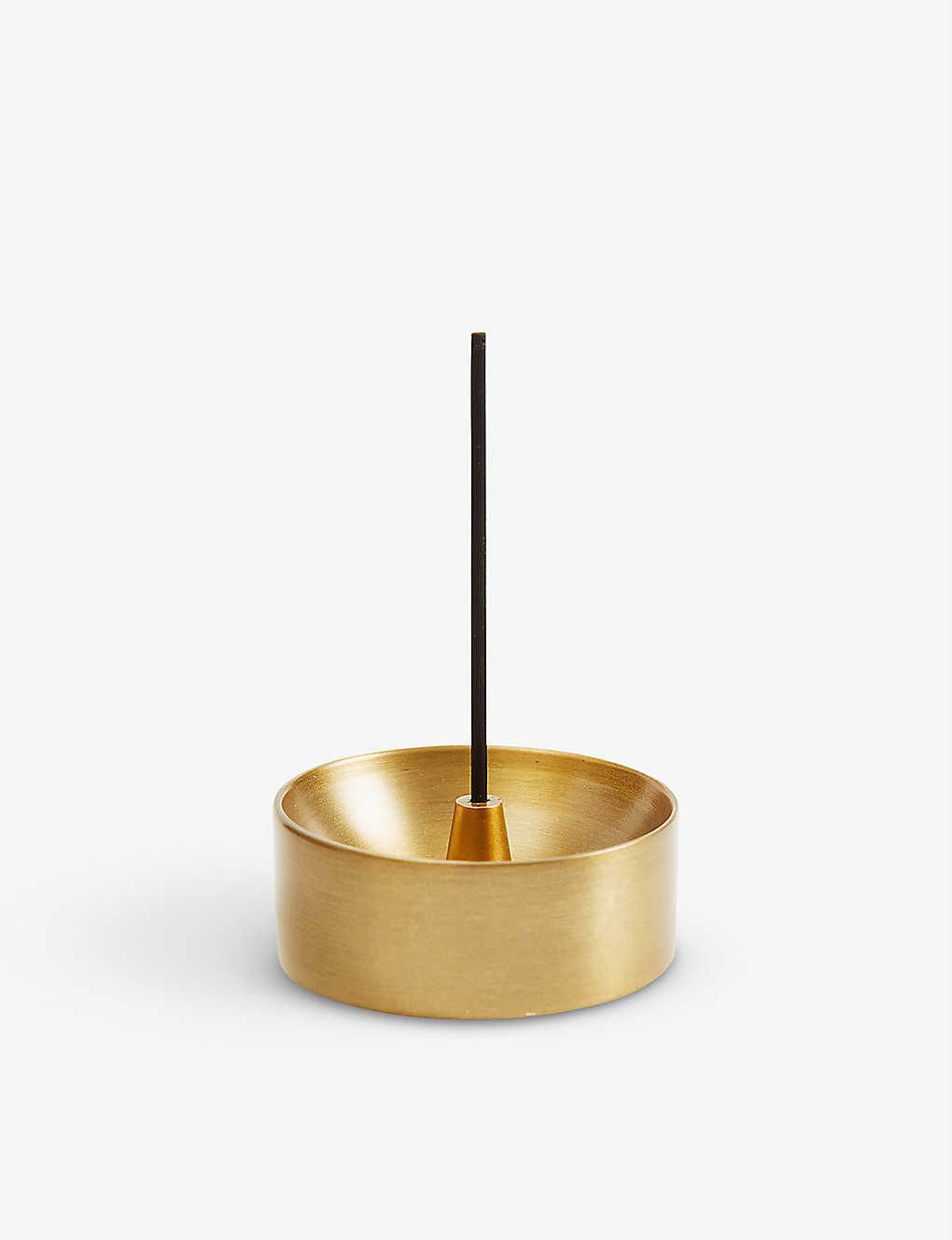 Ray marble and brass incense set | Selfridges