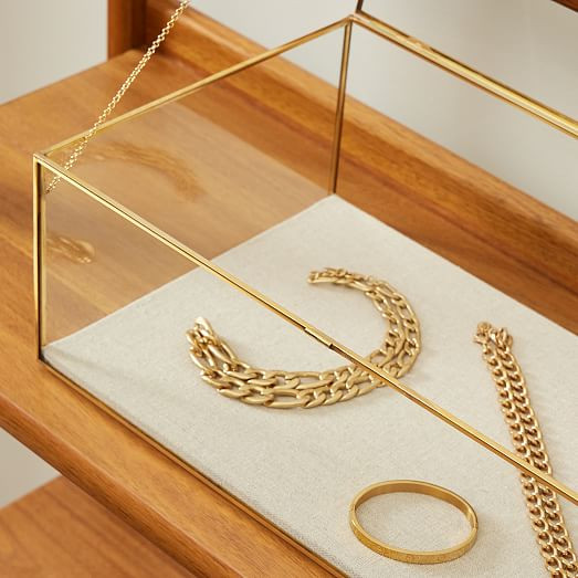 Terrace Golden Glass Shadow Boxes | West Elm (US)
