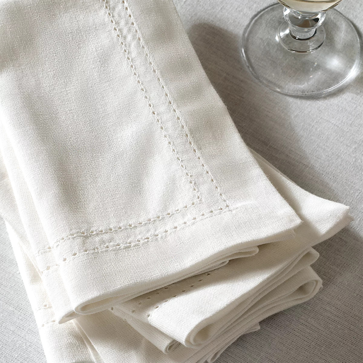 White Picot Stitch Napkins – Set of 4 | The White Company UK & ROW