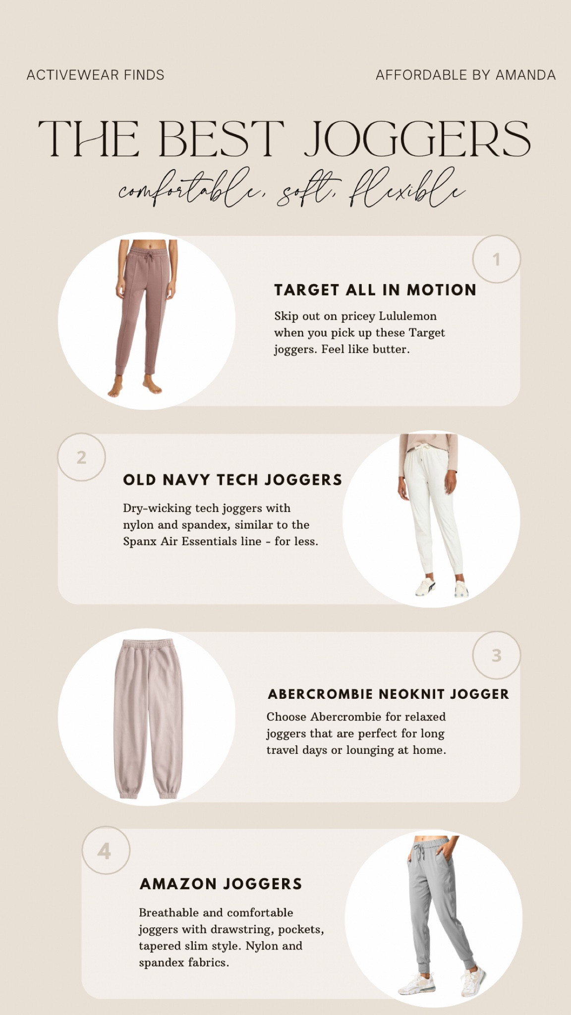 The best joggers for women, my favorite joggers 

#LTKshoecrush #LTKfindsunder50 #LTKfitness