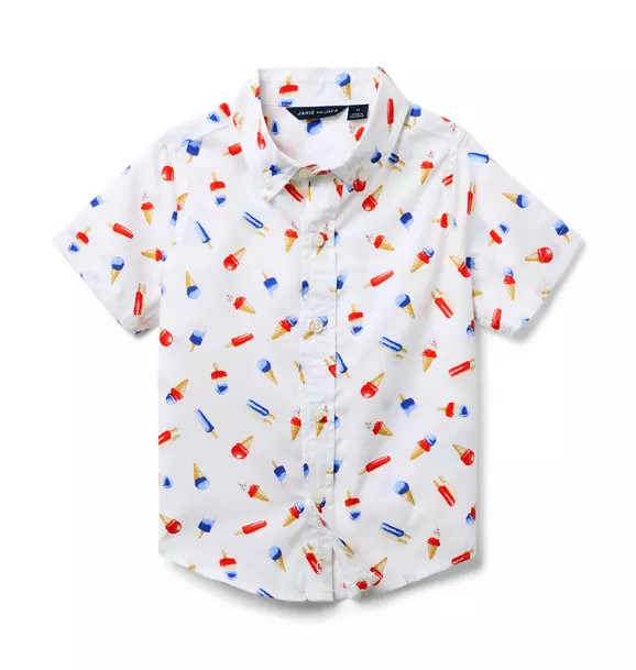 Ice Cream Poplin Shirt | Janie and Jack