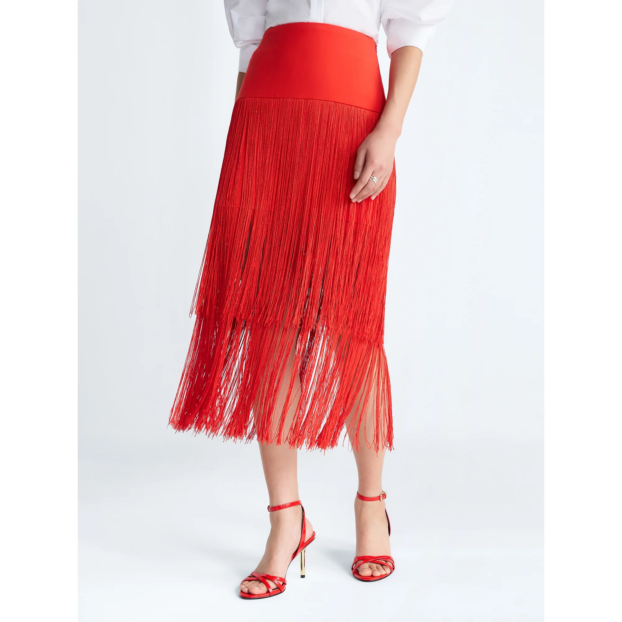 Devil Wears Prada Scoop Collection Women's and Women's Plus Fringe Skirt, Sizes 0-26W | Walmart (US)