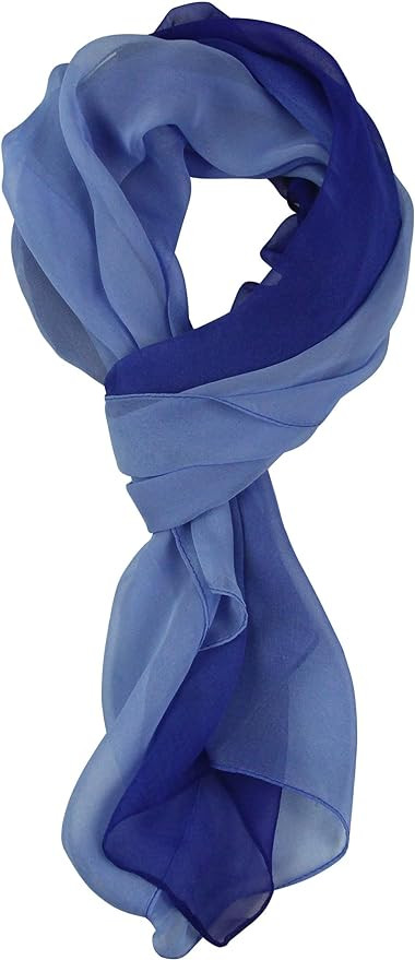 PANTONIGHT Long Chiffon Sheer Scarf Gradient Shaded Colors Lightweight Scarf For Womens | Amazon (US)