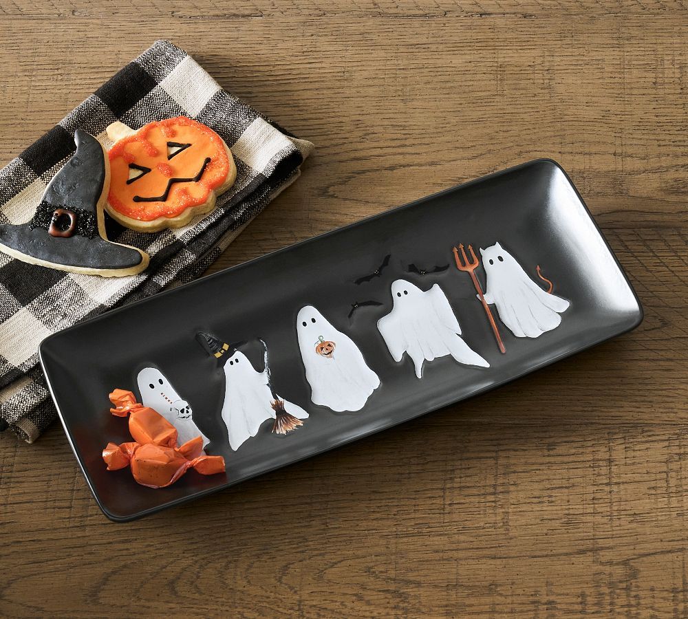 Scary Squad Stoneware Cookie Platter | Pottery Barn (US)