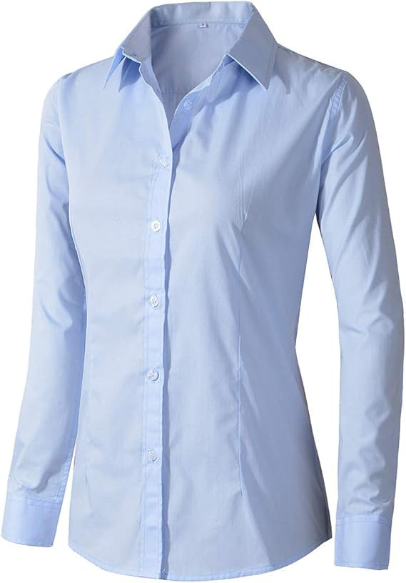Beninos Womens Dress Shirts Long Sleeve Button Down Shirt Work Wear | Amazon (US)