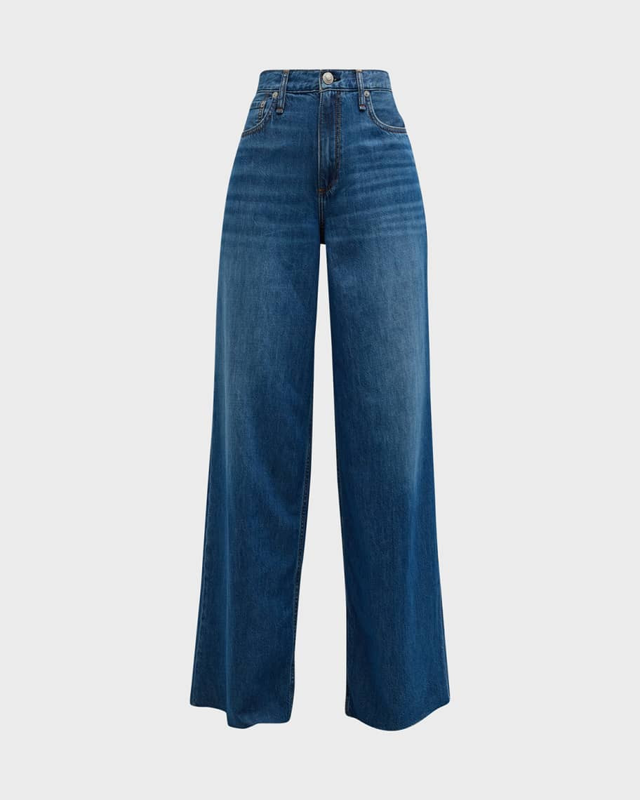 Rag & Bone Featherweight Sofie Wide-Leg Jeans | Neiman Marcus