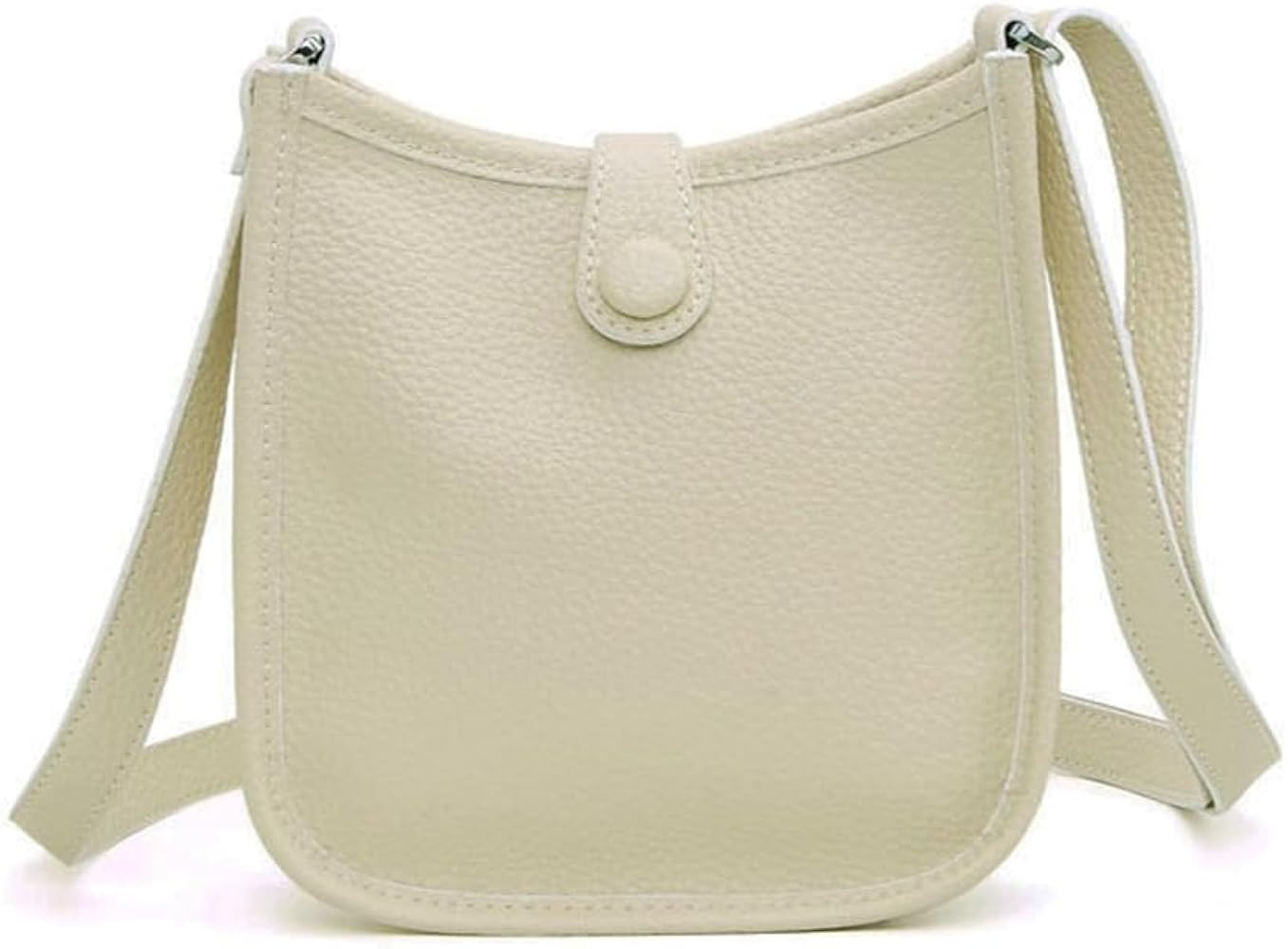 Genuine leather Lychee print Shoulder Crossbody bag for women casual bucket bag handbag evelyn to... | Amazon (US)