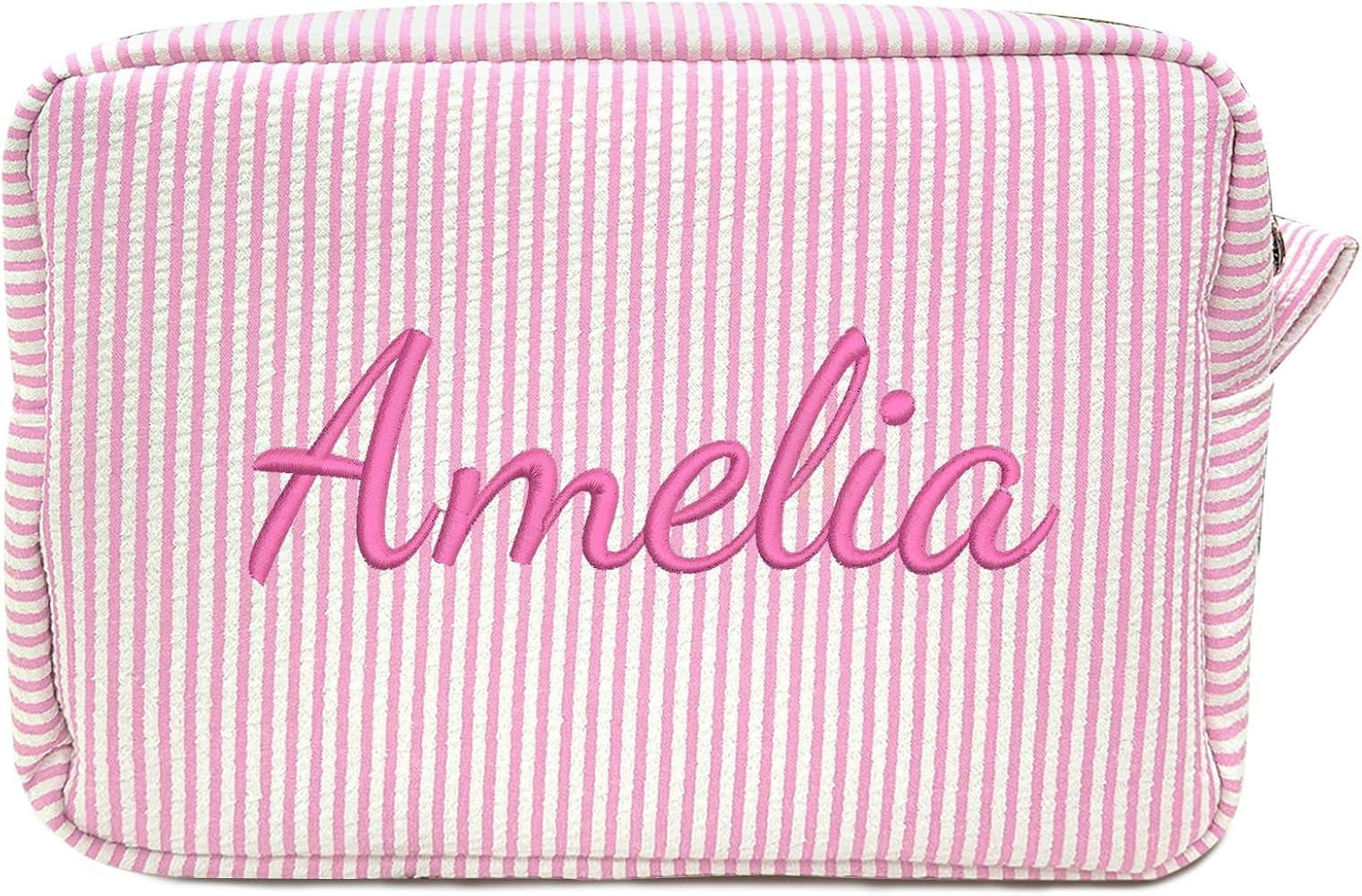 Personalized Monogram Makeup Bag, Custom Cosmetic Bag with Zipper, Birthday Gifts for Girls Siste... | Amazon (US)