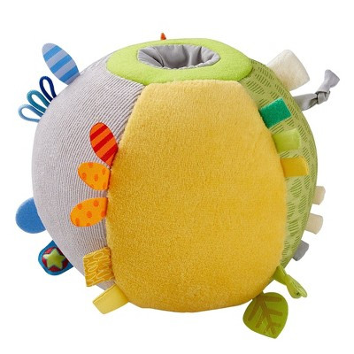 HABA Soft Sensory Ball Discovery Toy - Plush Baby Tag Toy with Rattle, Tummy Time Toys & Play Pen Balls, 6.5" Machine Washable for 6 Months & Up | Target