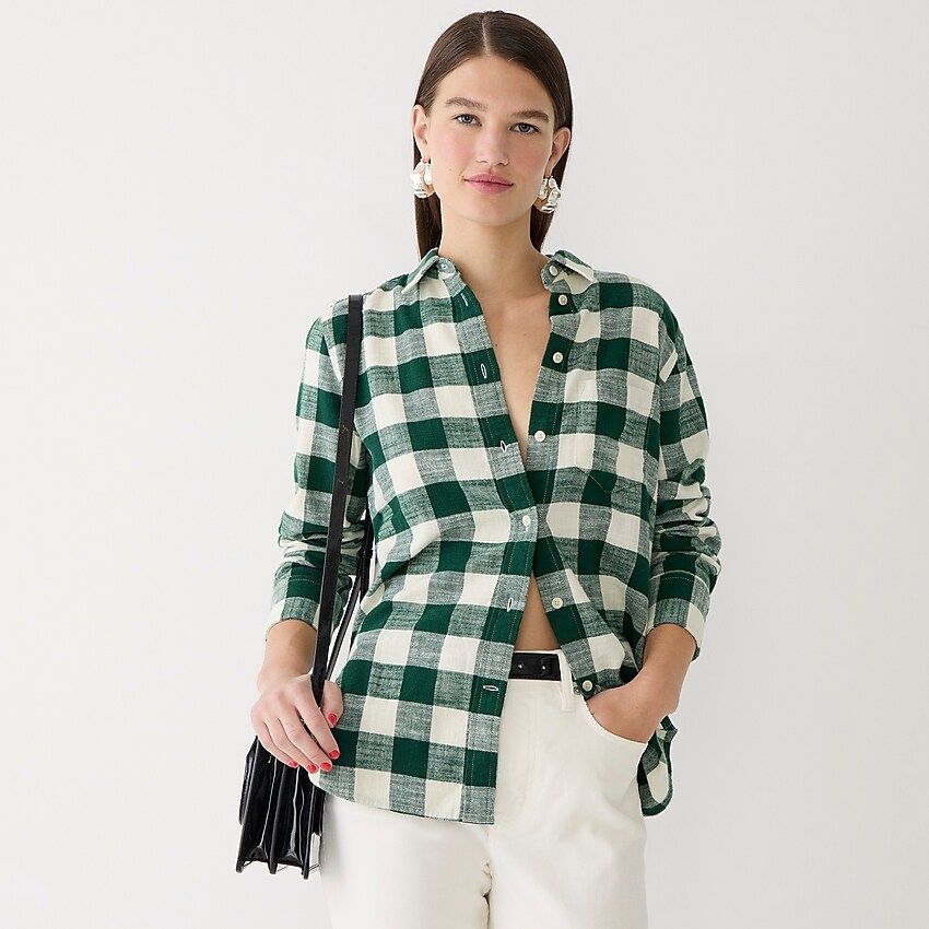 Classic-fit flannel shirt in buffalo check | J.Crew US