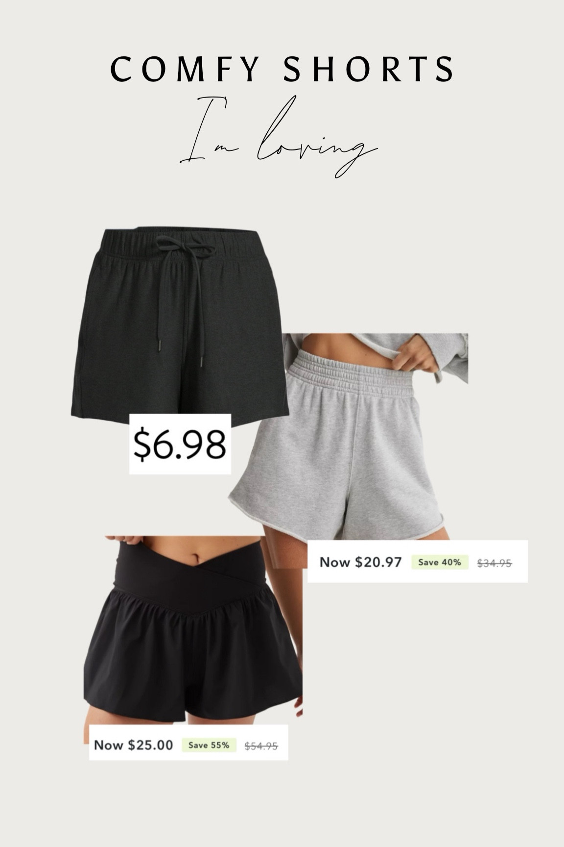 Wearing these shorts on repeat lately - so comfy! 🖤



#LTKSummerSales #LTKSaleAlert #LTKSeasonal