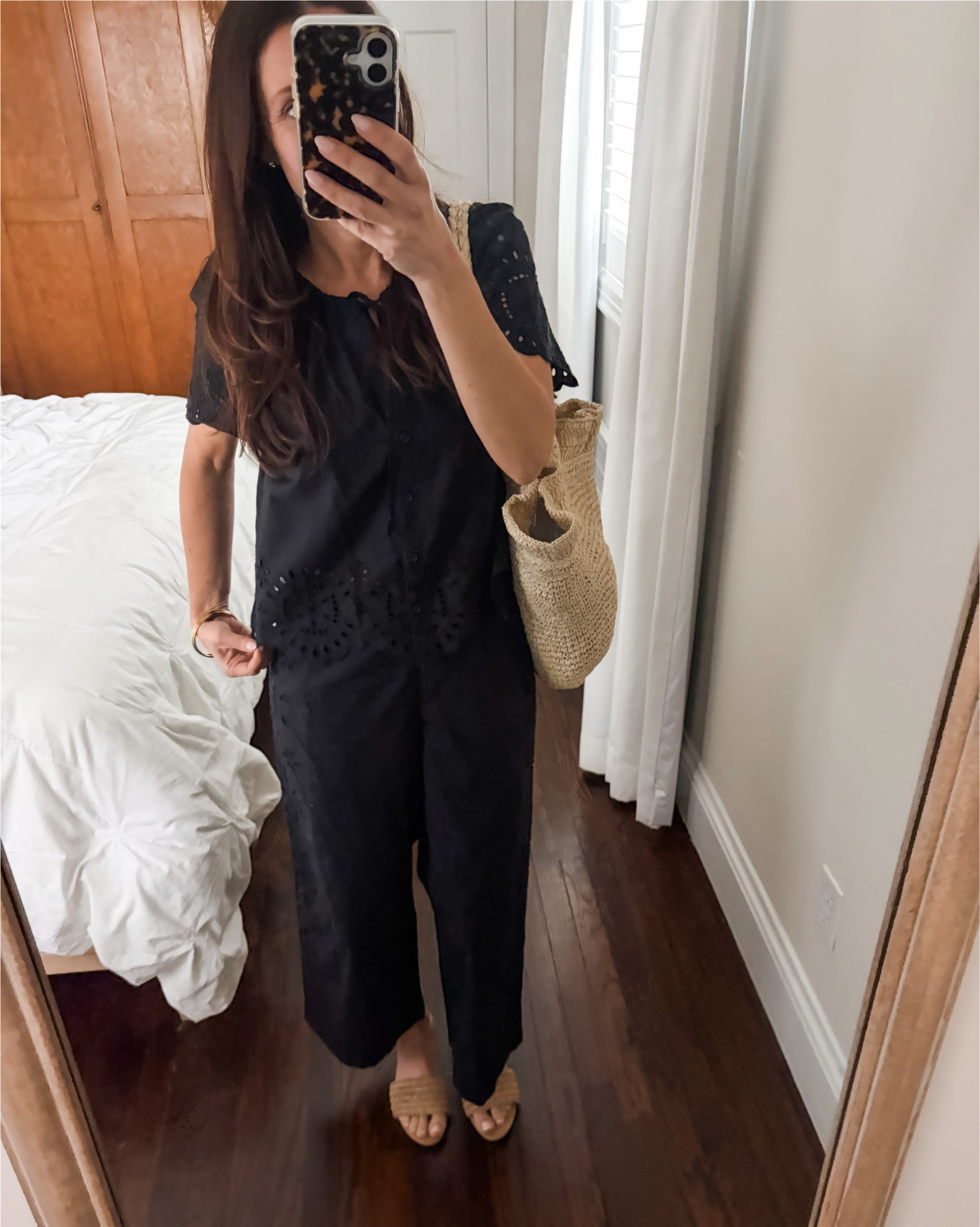 Target try on.  The shoes were really cute and cushioned but too wide for my feet.  The eyelet outfit is very lightweight  and would be good for summer or a beach cover up.  Wearing an xs in top and bottom. 

#LTKTravel #LTKOver40 #LTKSaleAlert