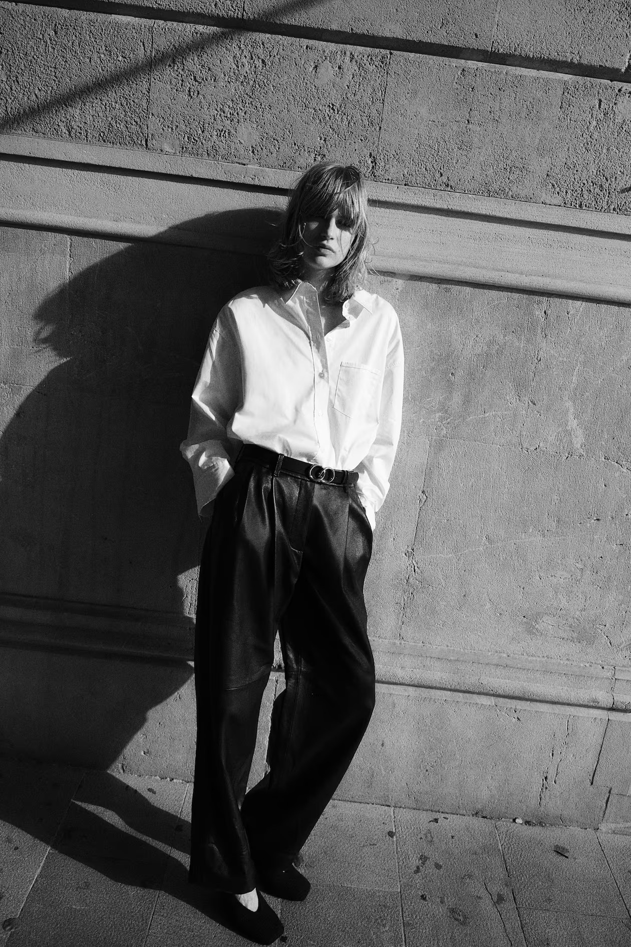 Camisa de algodón de corte holgado - Blanco - MUJER | H&M ES | H&M (FR, IT, ES, PT, BE)