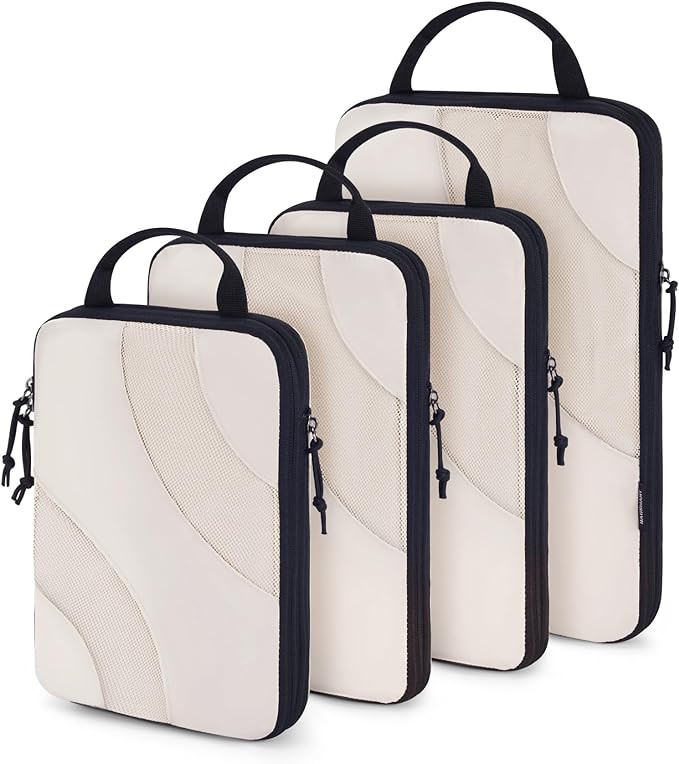 BAGSMART Compression Packing Cubes, 6 Set/4 Set/2 Set Travel Packing Cubes for Carry on Suitcases... | Amazon (US)