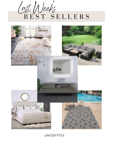 Here are all of this week’s best sellers! From my favorite rugs to indoor and outdoor furniture plus a gorgeous vanity mirror!

#LTKSaleAlert #LTKHome
