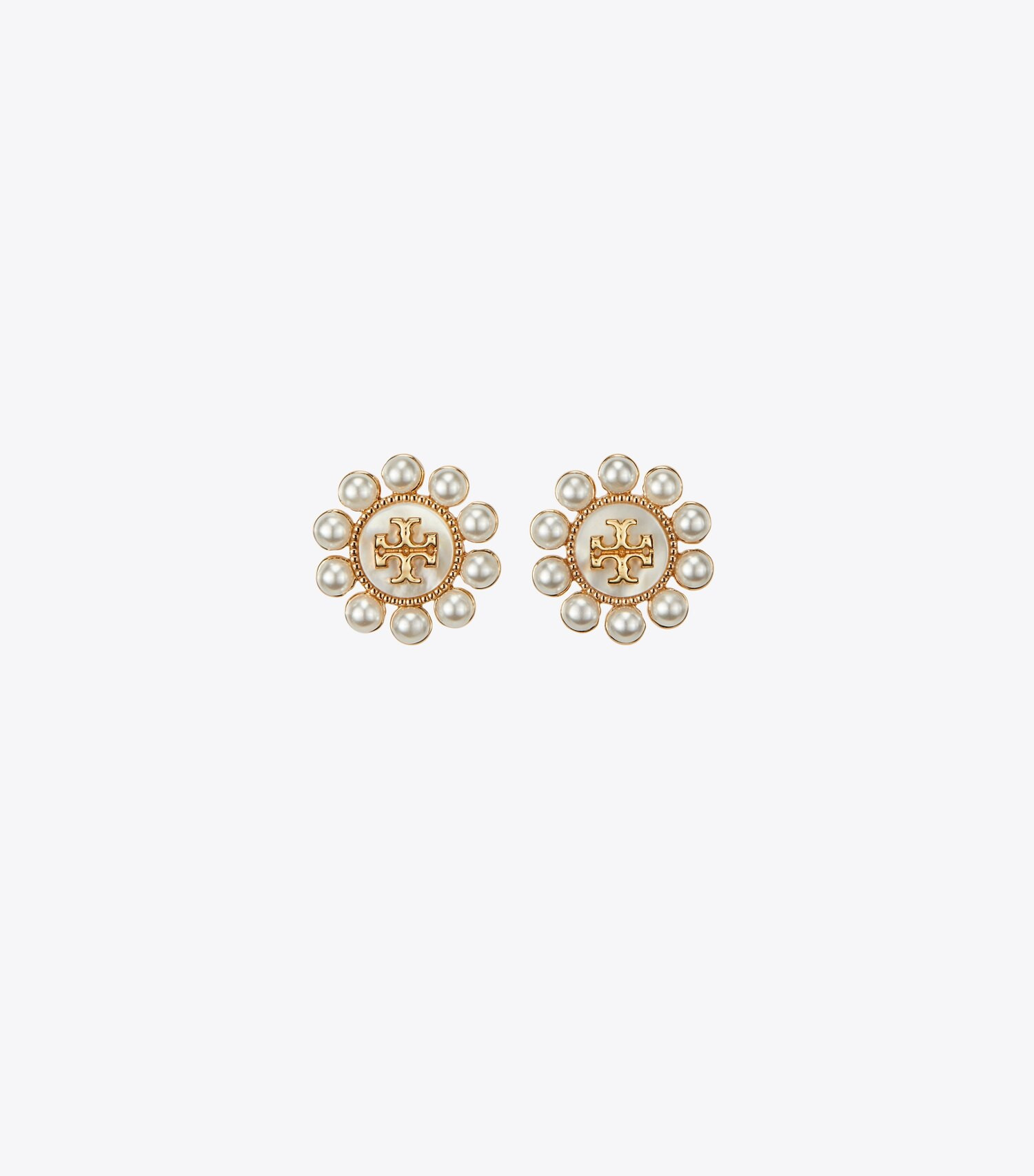 Kira Pearl Flower Stud: Women's Designer Earrings | Tory Burch | Tory Burch (US)