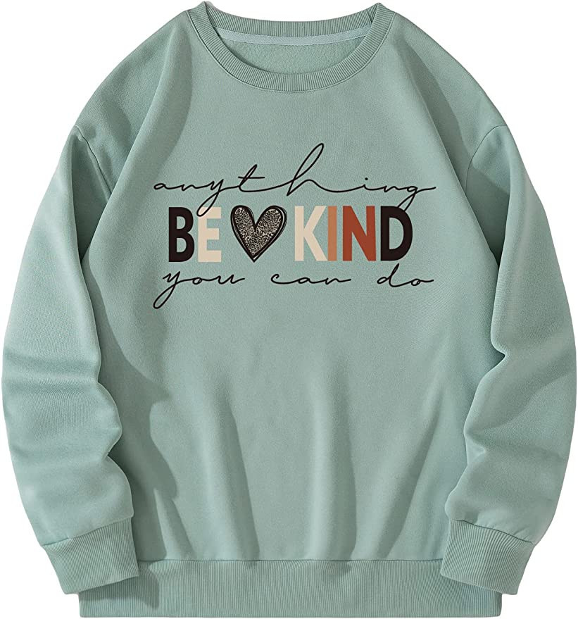 SOLY HUX Women's Letter Graphic Print Pullover Casual Tops Sweaters Crewneck Long Sleeve Sweatshi... | Amazon (US)