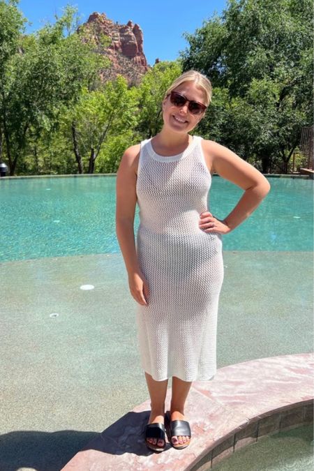 This cover up works as a dress too!

Crochet cover up, cream cover up, midi dress, beach cover up, swimsuit cover up, vacation outfit

#LTKswim #LTKunder50 #LTKFind
