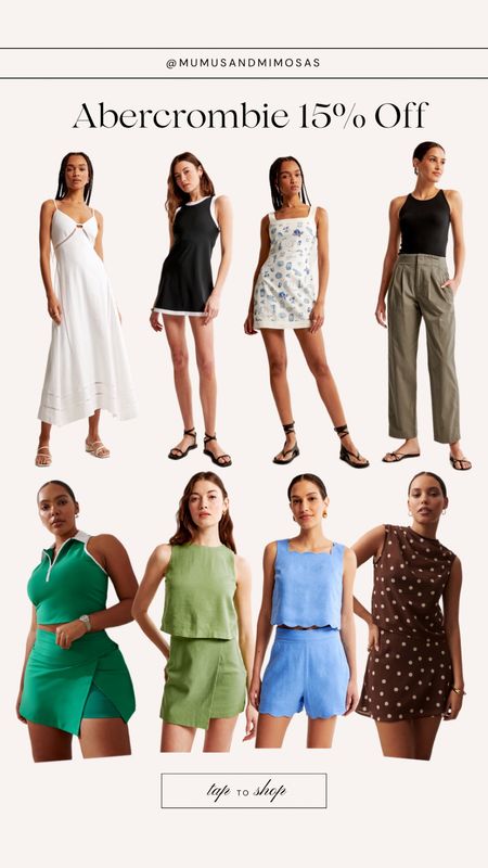 Abercrombie 15% off Sale
Spring and summer clothes
Vacation outfits
Dresses
Linen sets


#LTKFestival #LTKstyletip #LTKfindsunder100