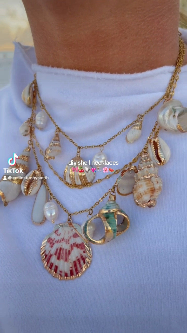 DIY SHELL NECKLACES !!!!
🎀🍒🐚💘🫧🌸🍉 linked all items you need to  create your own!

#LTKSeasonal #LTKVideo #LTKTravel