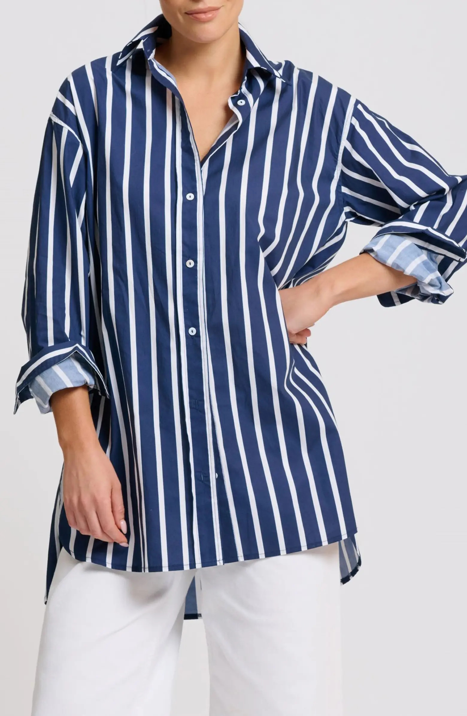 Stripe Boyfriend Shirt | Nordstrom