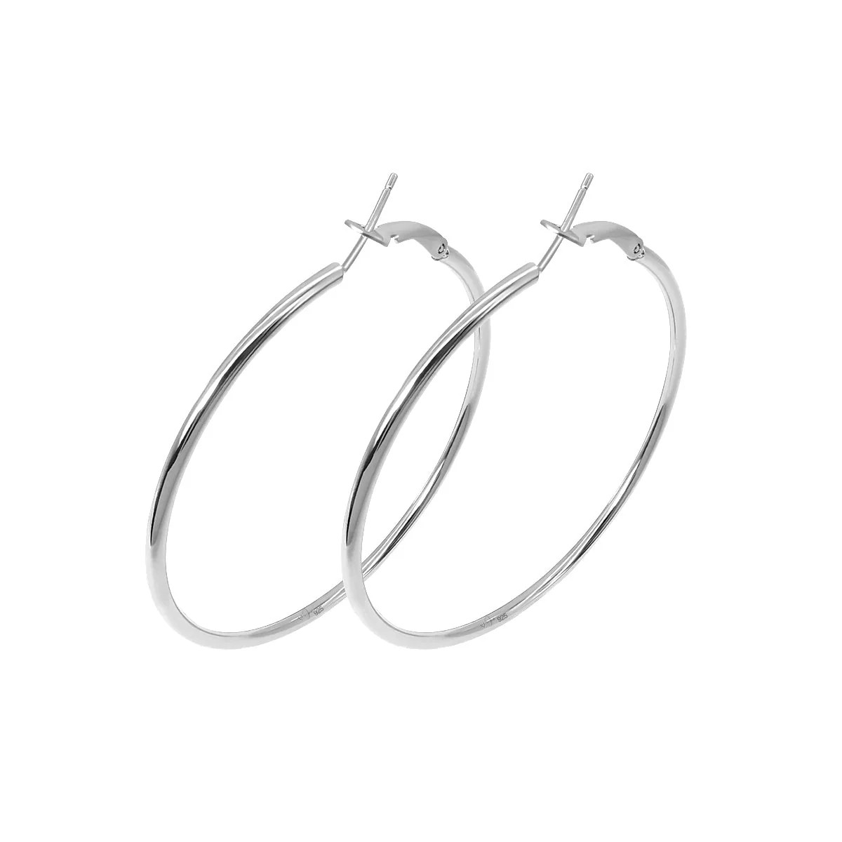 Lottie Hoops | Silver | Jaz Hand Made (Global)