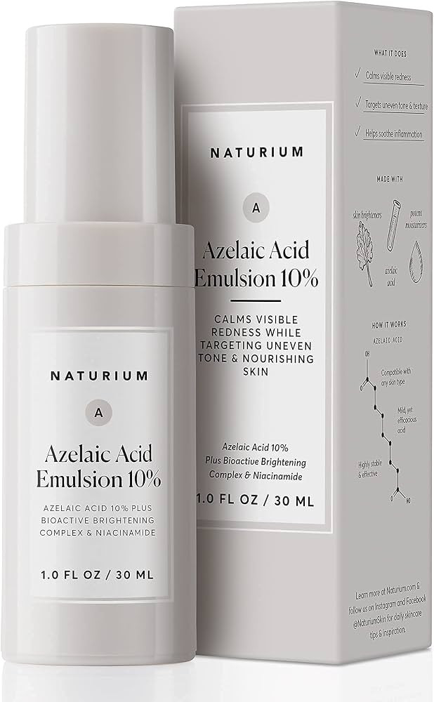 Naturium Azelaic Acid Emulsion 10% Plus Bioactive Complex & Niacinamide, Anti-Aging Skin Care, 1 ... | Amazon (US)