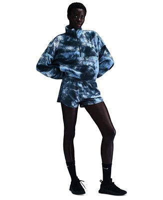 Women's Therma-FIT Oversized 1/2-Zip Fleece Printed Top | Macy's