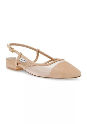 Steve Madden Belinda Slingback Flats, Tan, 9.5M | Belk