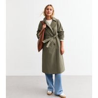 Women's Khaki Double Breasted Trench Coat New Look | New Look (UK)