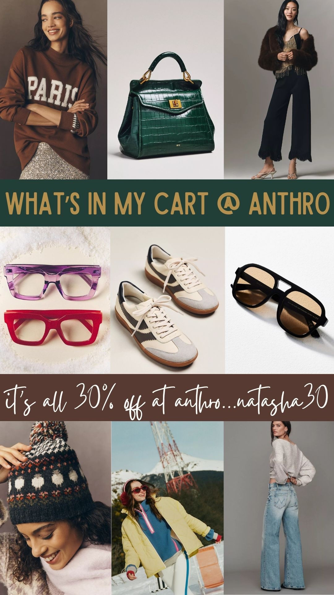 what’s in my cart @ Anthro … all 30% off with Natasha30 

#LTKGiftGuide #LTKHoliday #LTKSeasonal