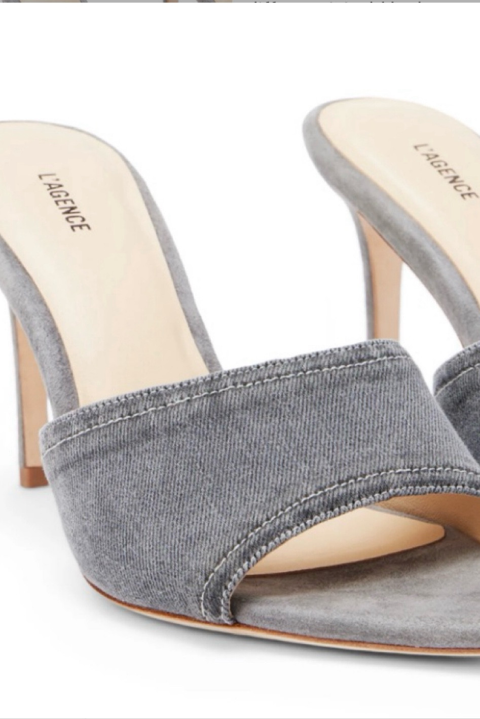 Love this soft black denim sandal for spring/summer. Something a bit simple and different. Would look great with white jeans  