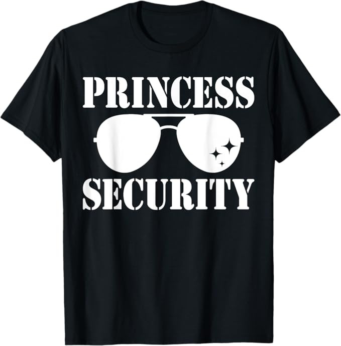 Princess Security Halloween Costume Dad Mom Boy T-Shirt | Amazon (US)