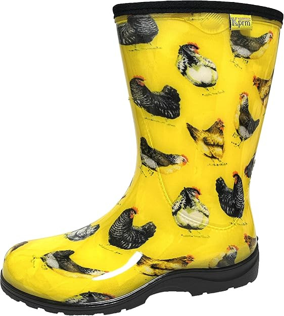 Women's Rain Boots Waterproof Mid Calf Rubber Garden Boots for Women Outdoor Mud Work with Comfor... | Amazon (US)