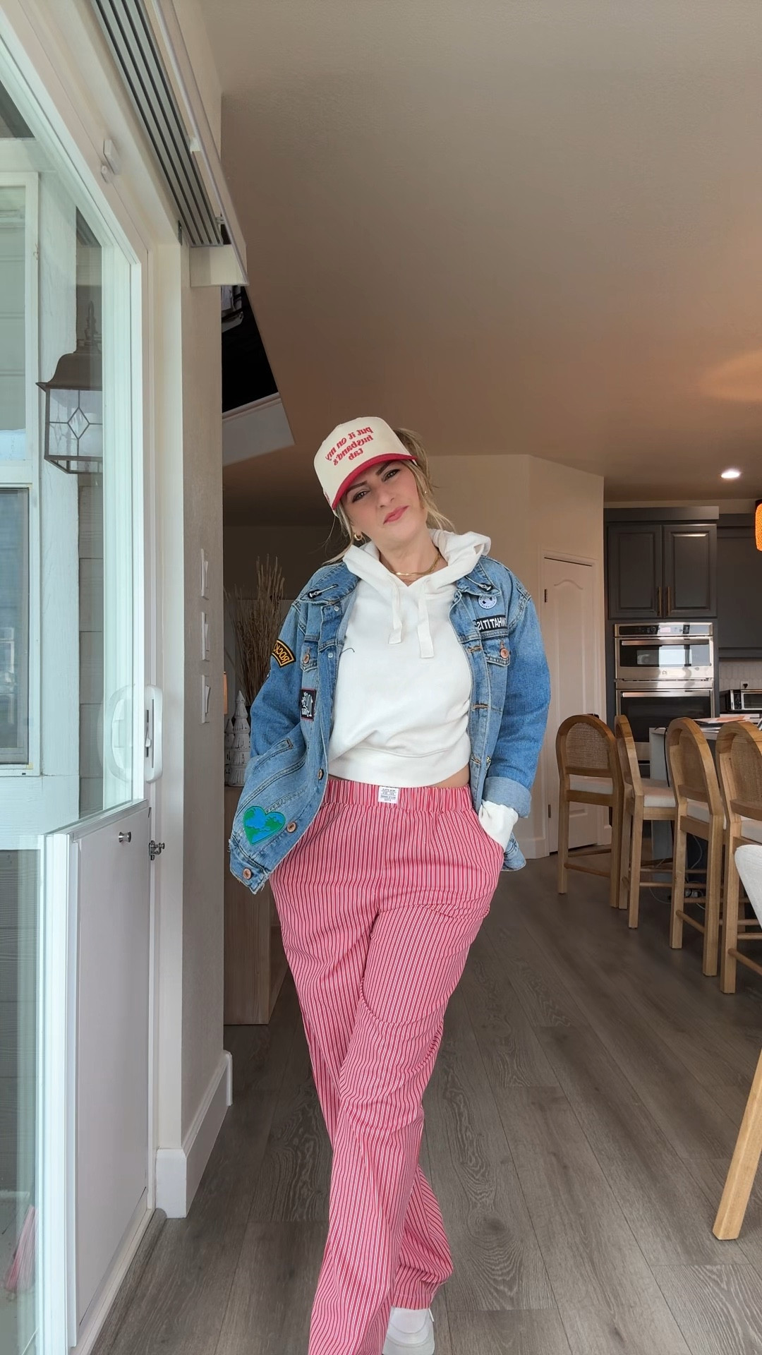 A little comfy wide leg pant look for today! These striped boxer looking pants from Amazon are some of my favorite! I’m 5’2” 125 lbs and wearing a medium 

#LTKFindsUnder100 #LTKFindsUnder50 #LTKStyleTip