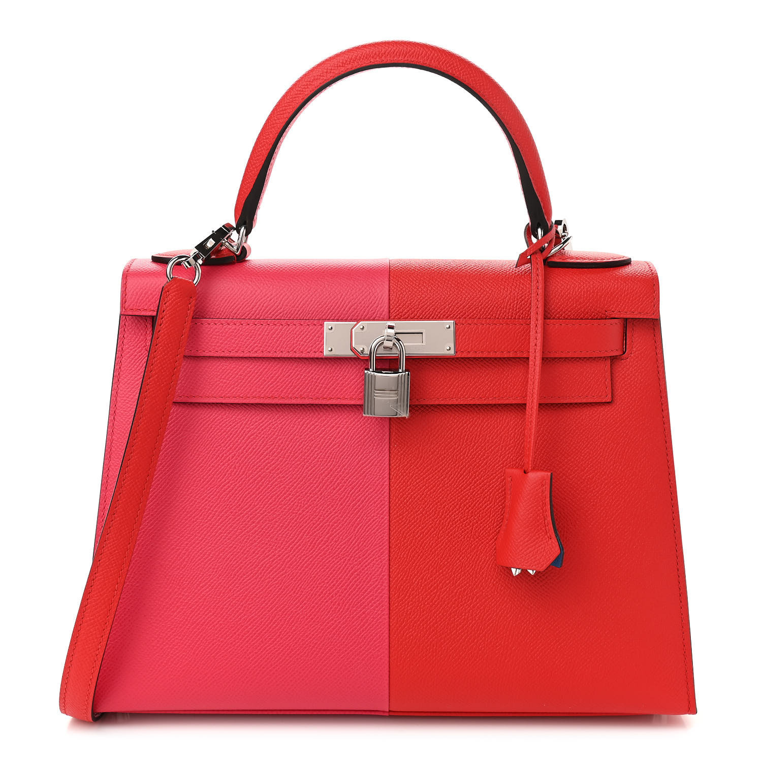HERMES

Epsom Casaque Kelly Sellier 28 Rouge Coeur Rose Extreme Bleu Zanzibar | Fashionphile