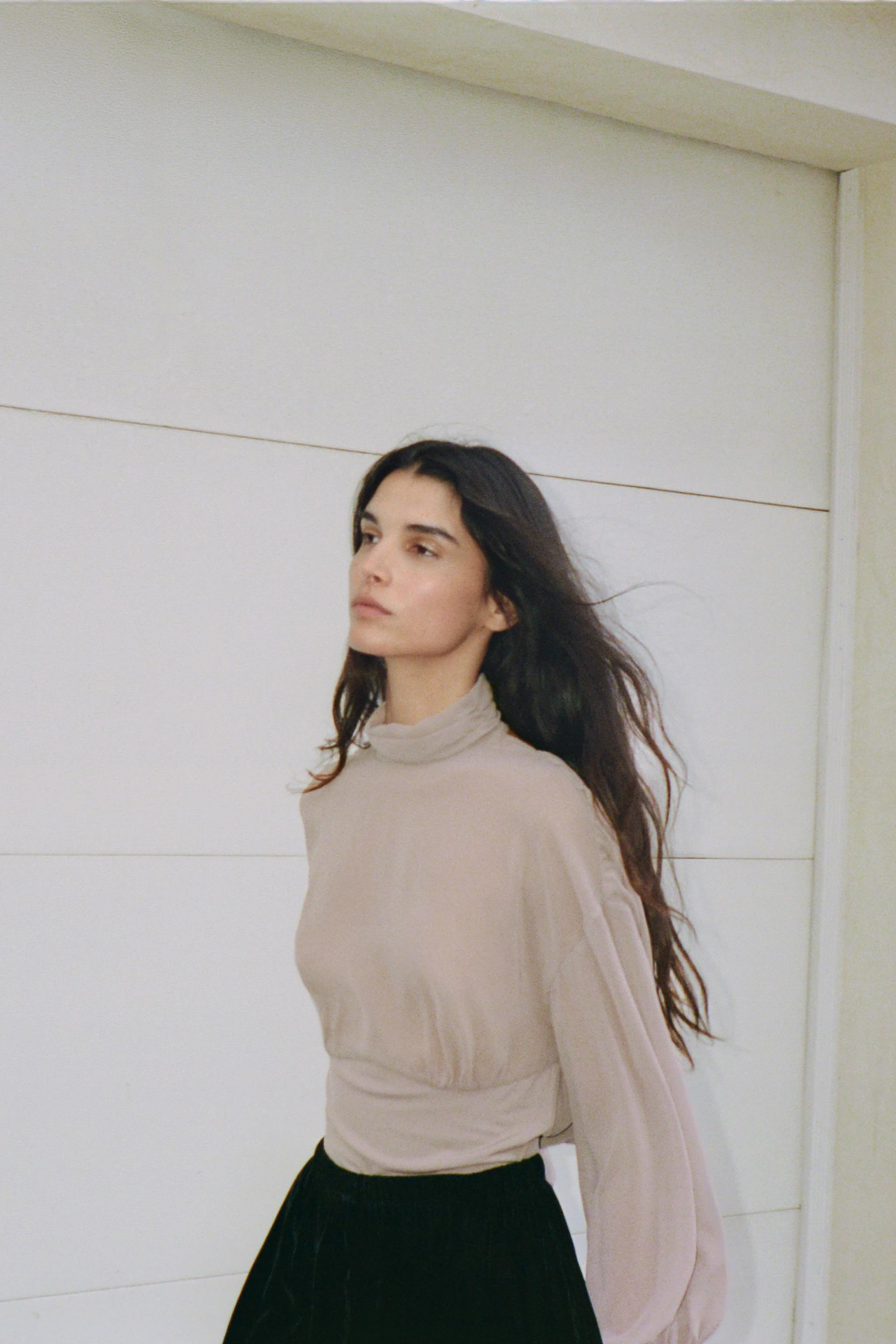 GEORGETTE BODYSUIT WITH BACK DETAIL | Zara UK