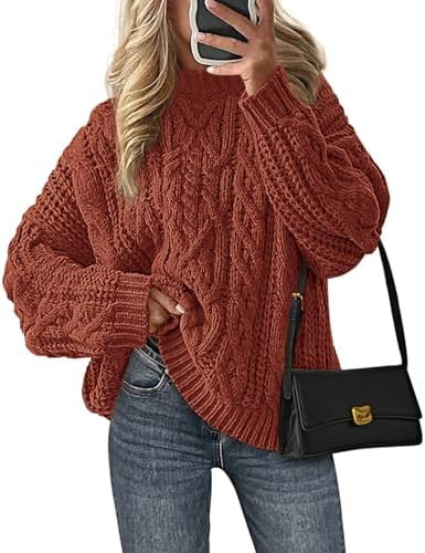PRETTYGARDEN Women's Oversized Chunky Knit Fall Sweaters | Amazon (US)