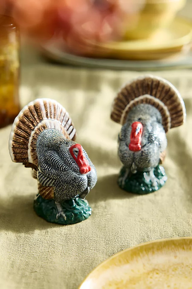 Turkey Stoneware Salt + Pepper Shakers | Anthropologie (US)