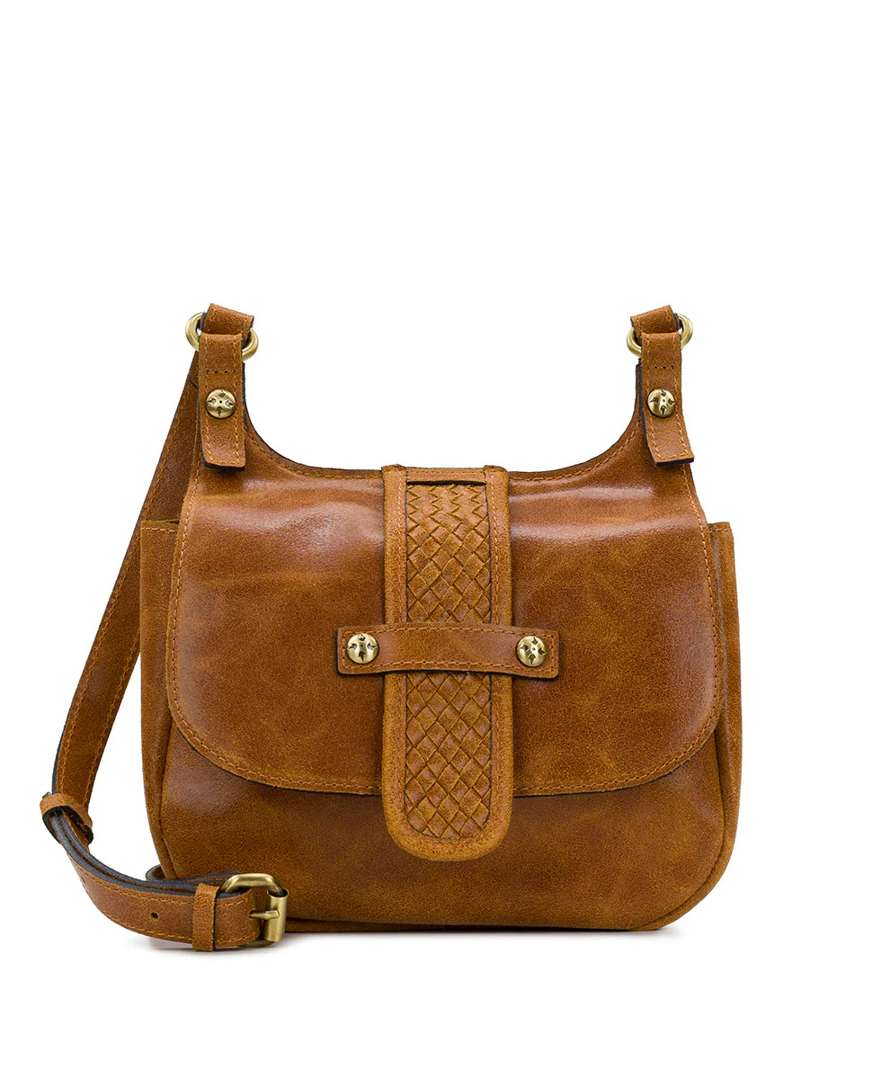 Linny Saddle Bag Crossbody 
         Italian Buffed Leather | Patricia Nash Designs