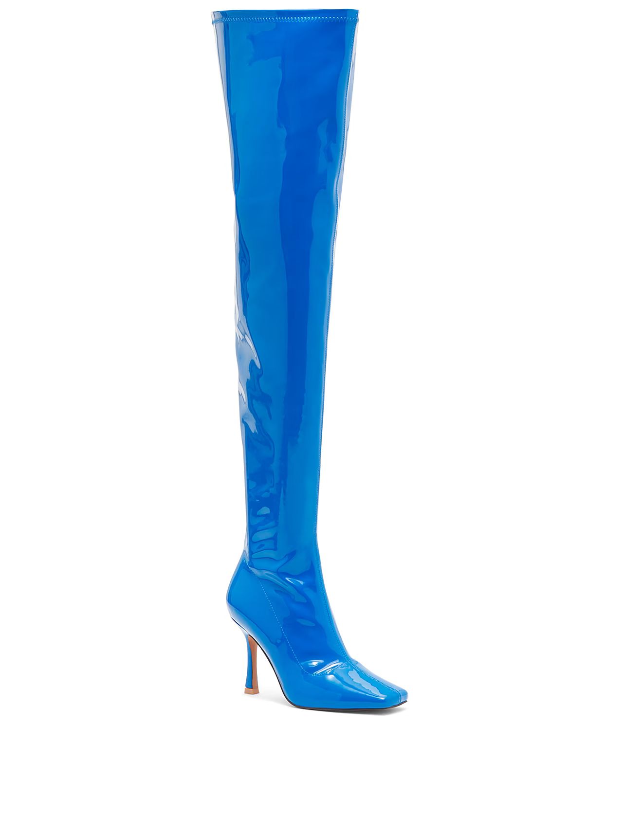 Natalia Thigh High Boot - Faux Patent Leather - New York & Company | New York & Company