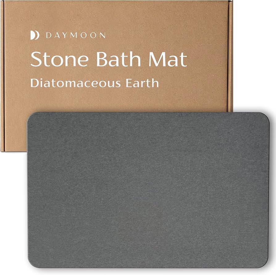 Day Moon™ Stone Bath Mat, Diatomaceous Earth Shower Mat, Non-Slip Super Absorbent Quick Drying ... | Amazon (US)