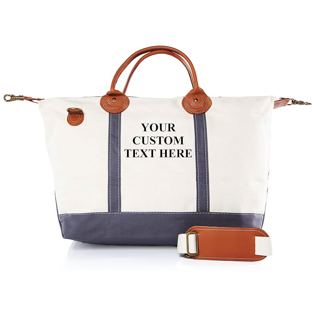 18 oz Canvas Weekender Bag for Women - Duffel Bag For Traveling - Duffle Carry on Bag For Overnig... | Amazon (US)